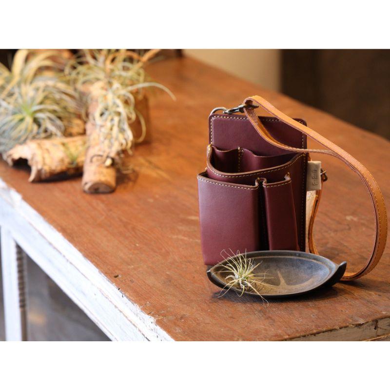 Gardening Tool Holder ツールホルダー GTH-DR-2 Dark Red ガーデニング 園芸 ガーデン ケース ポーチ ホルダー 手作り 職人 国産 F.F.G 三冨D |  | 04