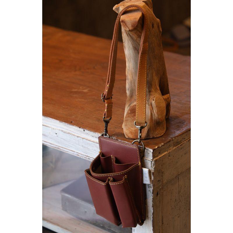 Gardening Tool Holder ツールホルダー GTH-DR-2 Dark Red ガーデニング 園芸 ガーデン ケース ポーチ ホルダー 手作り 職人 国産 F.F.G 三冨D |  | 05