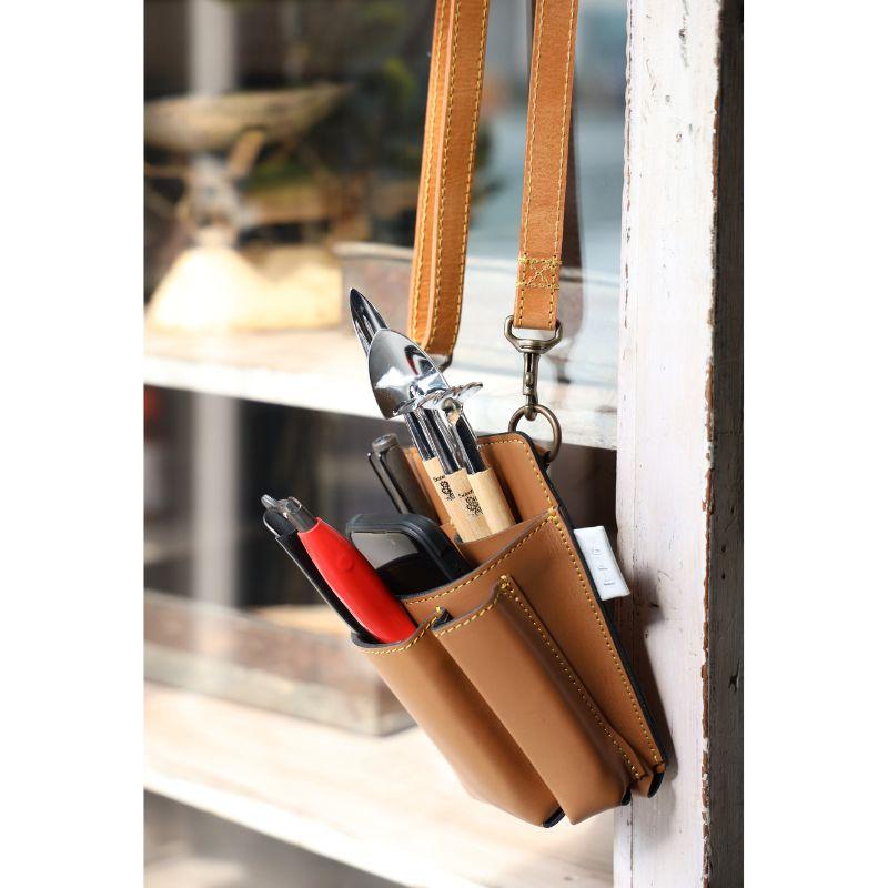 Gardening Tool Holder ツールホルダー GTH-GB-2 Gray Brown ガーデニング 園芸 ガーデン ケース ポーチ ホルダー 手作り 職人 国産 F.F.G 三冨D |  | 05