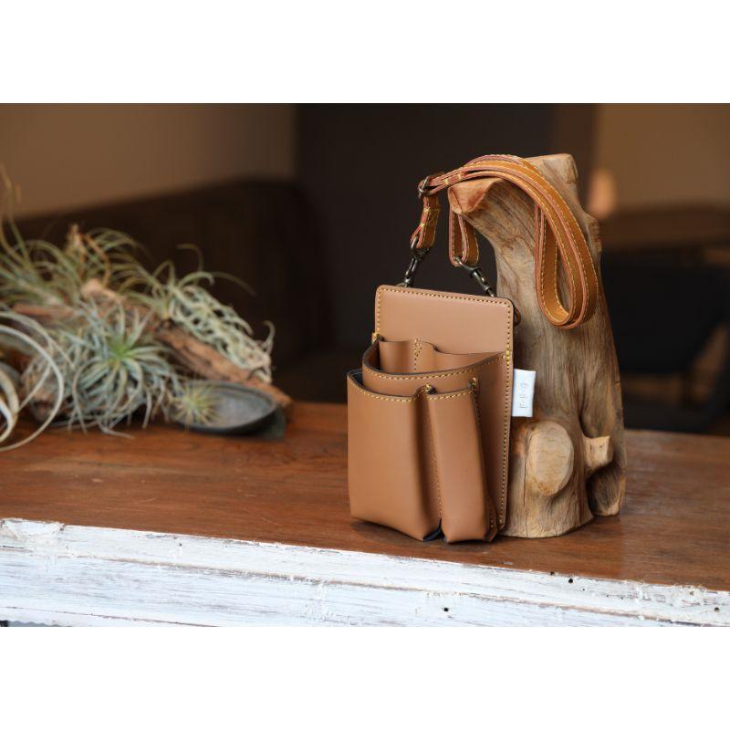 Gardening Tool Holder ツールホルダー GTH-GB-2 Gray Brown ガーデニング 園芸 ガーデン ケース ポーチ ホルダー 手作り 職人 国産 F.F.G 三冨D |  | 06