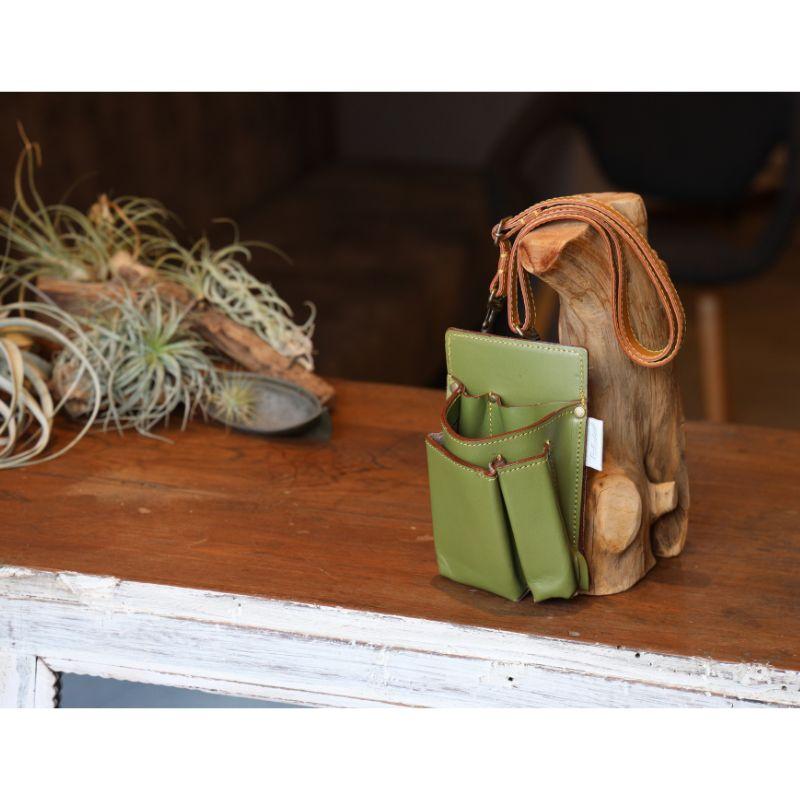 Gardening Tool Holder ツールホルダー GTH-GG-2 Grass Green ガーデニング 園芸 ガーデン ケース ポーチ ホルダー 手作り 職人 国産 F.F.G 三冨D |  | 04