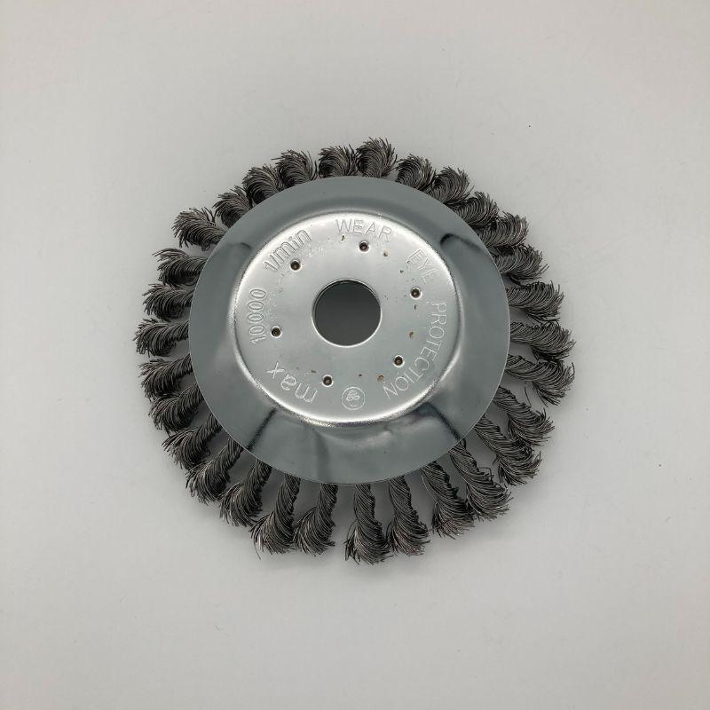 除草用ワイヤーブラシ 刈払機専用 アタッチメント GREEN FINGER ブラシ GF-190KW 草刈機 硬鋼線 壁沿い 縁石 隅 キワ 雑草除去 除草 片山利l器 三冨 D | 