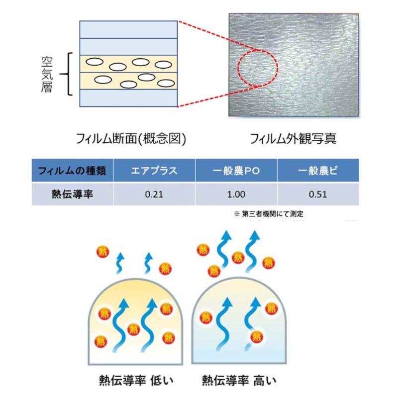 スカイコート エアプラス 厚み0.2mm 幅200cm 長さ100m 原反 内張り サイド 散乱光 防霧 防滴 高保湿 タキロンシーアイ サT 北海道不可 個人宅配送不可 代引不可 | タキロンシーアイ | 02