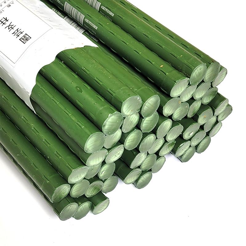 園芸支柱 緑 直径16mm×900mm 50本組 鋼管竹 イボタケ イボ竹