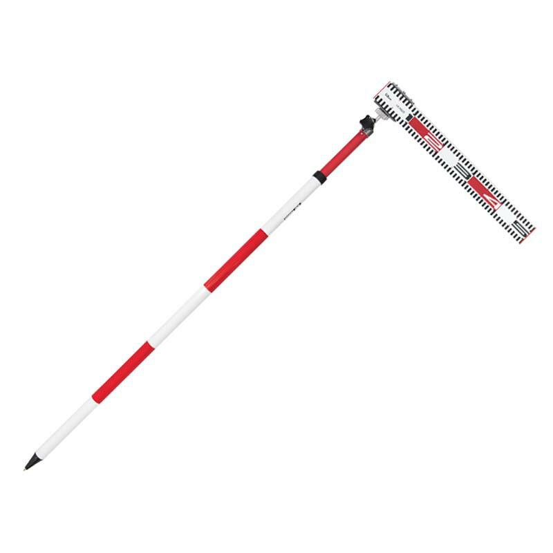 ポール標尺 アルミ製 50cm 巾60mm 伸縮式 2m2段 76937 高所 ひび割れ 計測 シンワ測定 シンワ H | 