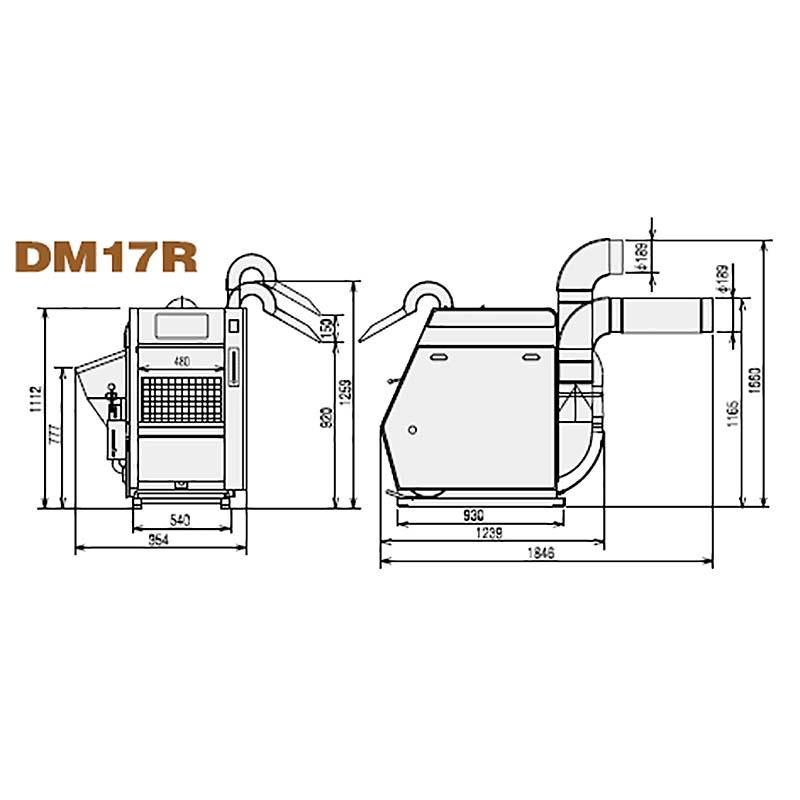 籾すり機 ハイパール DM17R-M 三相200V 4〜17俵/時 大竹製作所 オータケ 籾 籾摺り機 もみすり オK 個人宅配送不可 代引不可 |  | 03