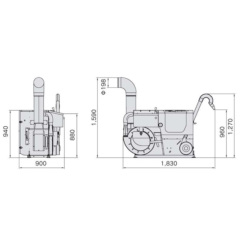 籾すり機 SY15RC-M 三相200V 10〜17俵 大竹製作所 オータケ 籾 籾摺り機 もみすり オK 個人宅配送不可 代引不可 |  | 02