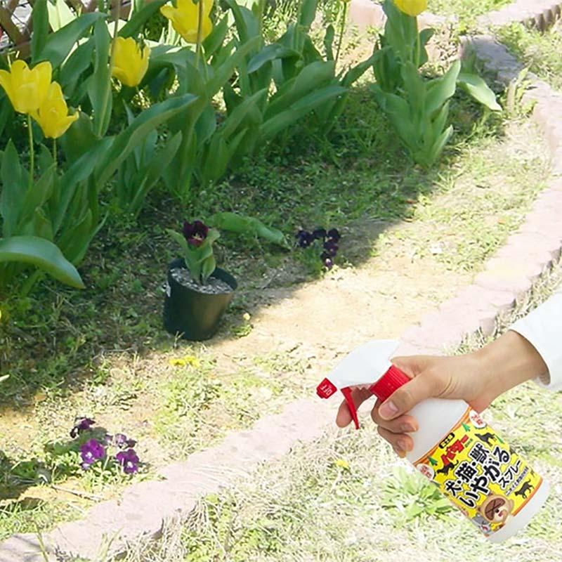 犬・猫・獣いやがるスプレー 500ml 日本製 犬 猫 獣 臭覚 刺激 天然成分 安心 安全 児玉 花壇 家の回り 福KD |  | 01