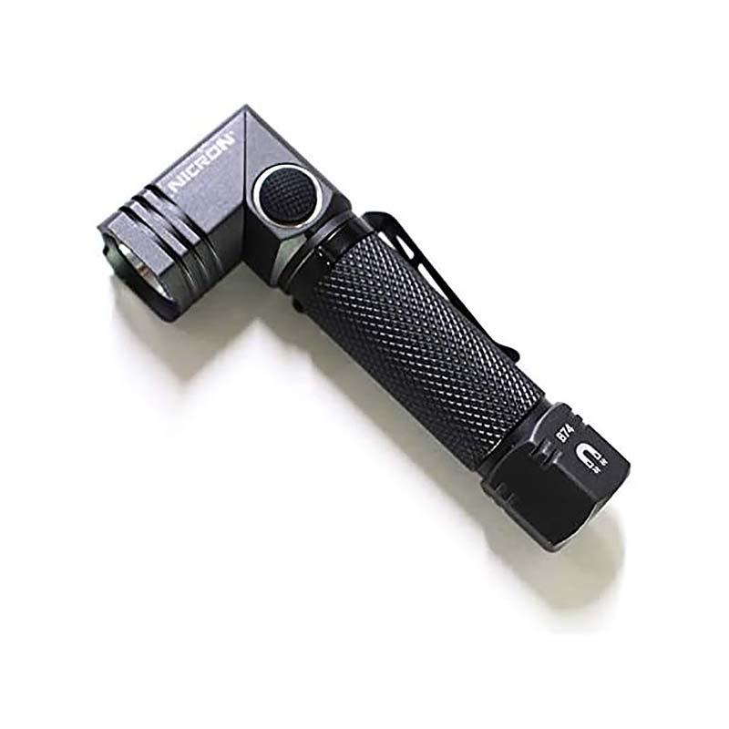 Nicron B74 首振りLEDライト 600LM 充電式 長さ112mm LED 首振り ヘッド 90℃ 無段階 アウトドアライト ニクロン 福KD |  | 01