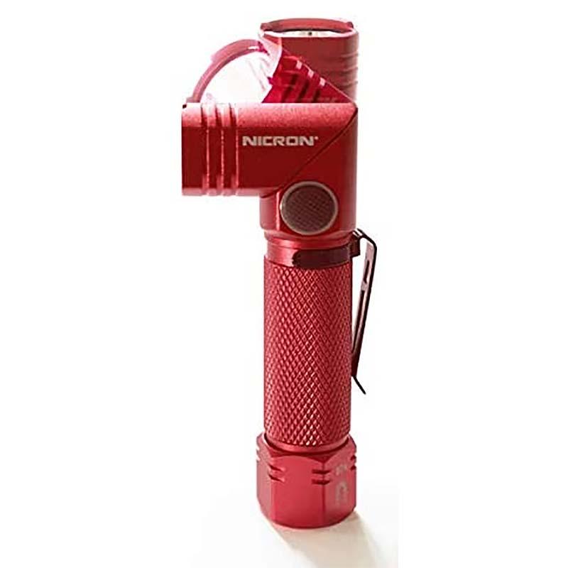 Nicron B74 首振りLEDライト 600LM 充電式 長さ112mm LED 首振り ヘッド 90℃ 無段階 アウトドアライト ニクロン 福KD |  | 05