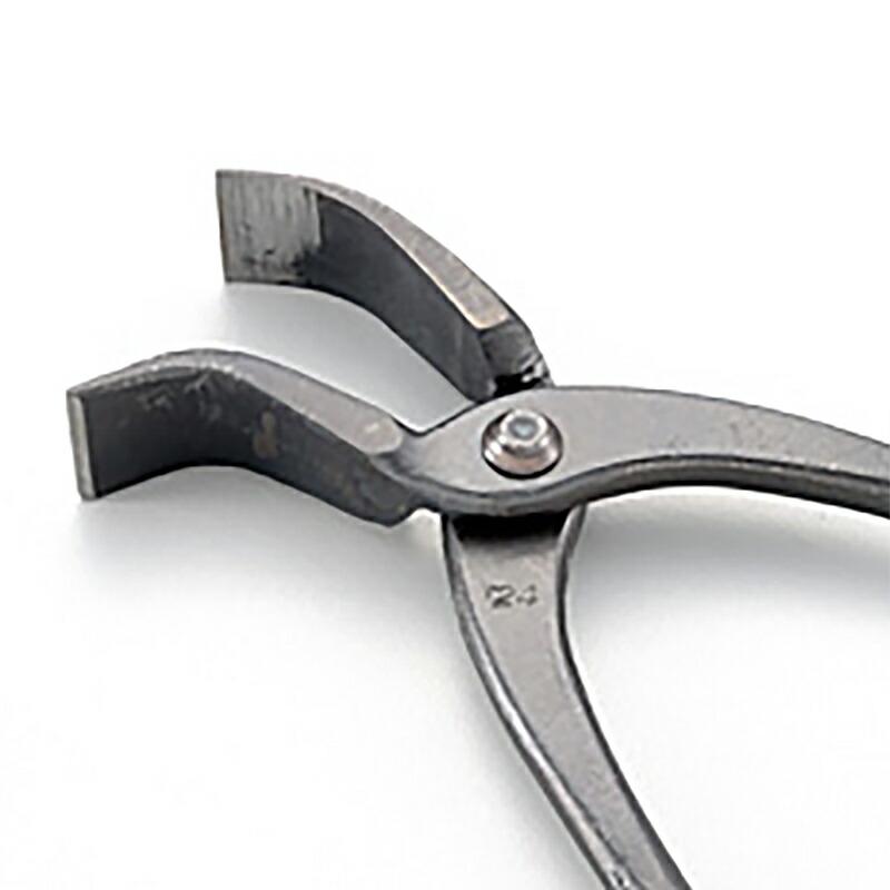 つかみばし 24mm グリップ無し 222 トタン板 つかむ まげる つぶす ひらく 作業工具 トタン板 アルミ板 銅板 金鹿工具製作所 H |  | 01