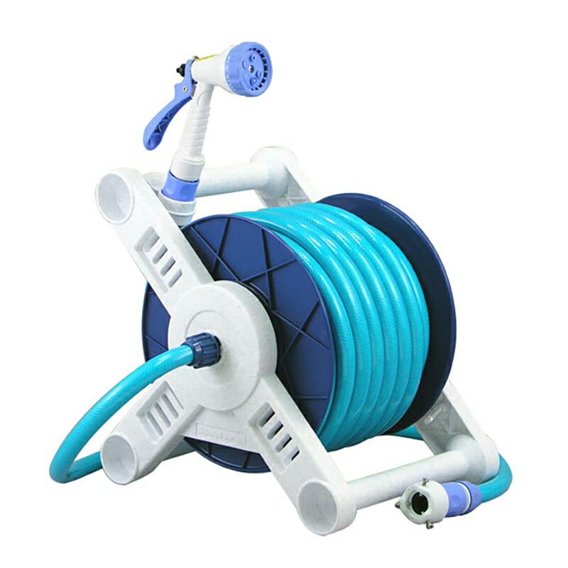 三洋 V5W-F206R ヴァルナ ホースリール 15×20m ホース リール セット 軽量 コンパクト 多機能ノズル ホースねじれ 防止 三洋化成 福KD | 