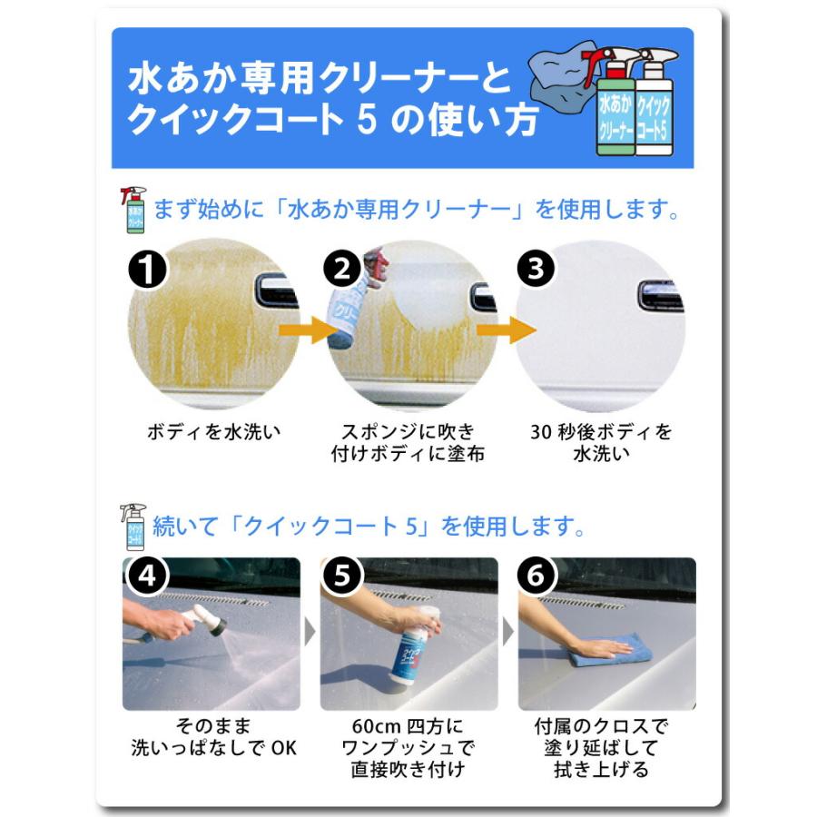 セット 水あか専用クリーナー 500ml×1本 クイックコート5 480ml×1本 洗車 自動車 用 ボディ洗剤 & コーティング剤 サンエスエンジニアリング オK DZ |  | 08