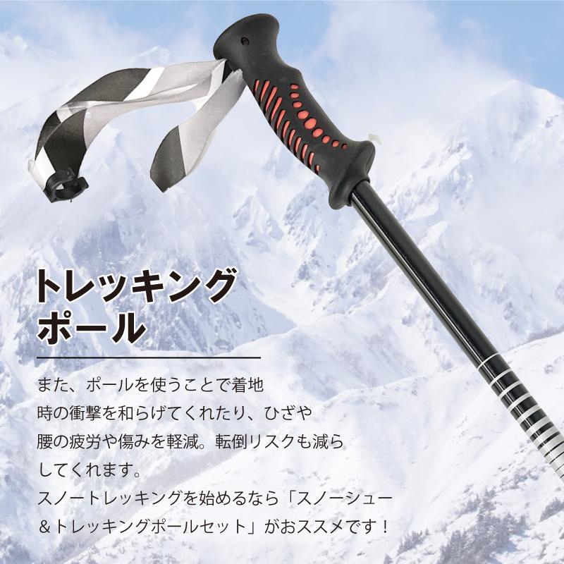 セット M-53 & TS-125 コンパル アルミ スノーシュー トレッキングポールセット 収納袋付 雪山 登山 トレッキング スキー 軽量 雪かき アサノヤ産業DZ | アサノヤ産業 | 02