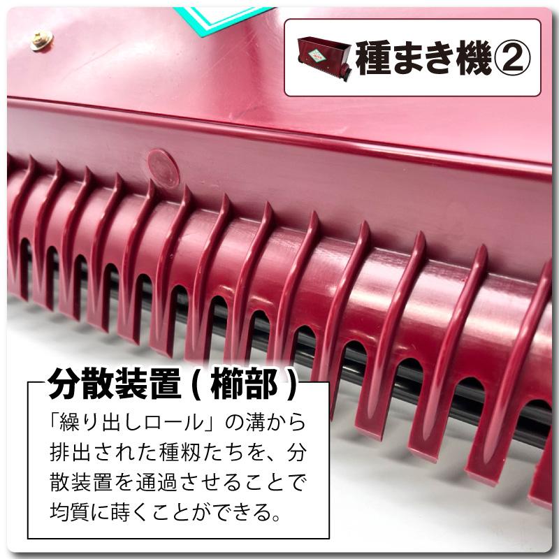 セット みくに式 種まき機 ＆ 覆土専用機 播種機 覆土機 ガードレール