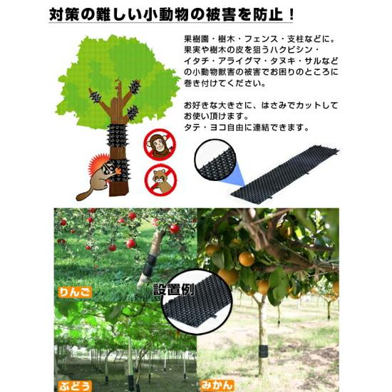 ミツギロン 獣害対策用品 小動物痛が〜る 2枚入 ブラック EG-56 金TD |  | 01