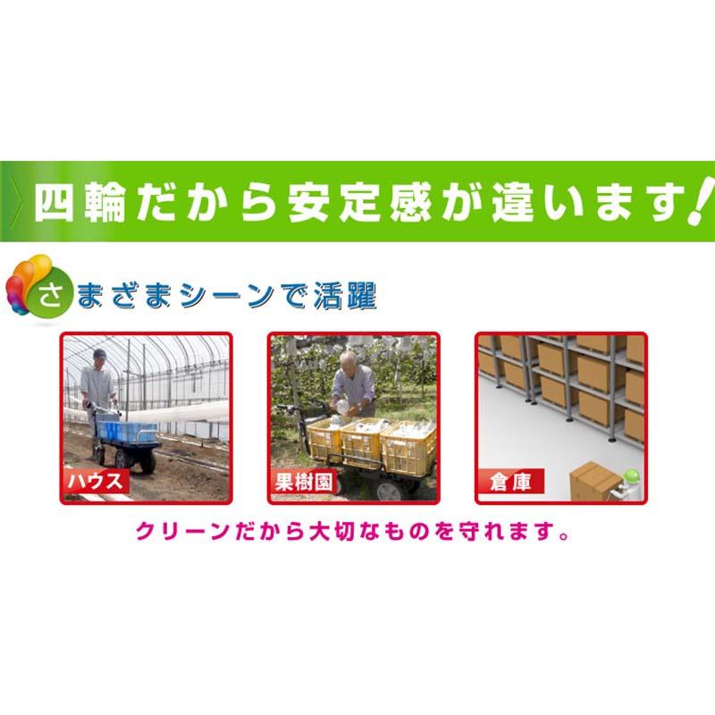 運搬車 電動エコキャリア21 電動四輪スリムタイプ KT-8FRX エネトラ4 エアーラグタイヤ仕様 和コーポレーション 個人宅配送不可 北海道不可 代引不可 |  | 03