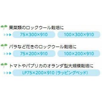 ロックウール培地 やさいはなベッド 12枚 75×200×910mm トマト パプリカ バラ 花き 果菜 栽培 ロックウール 培地 日本ロックウール タS D |  | 01