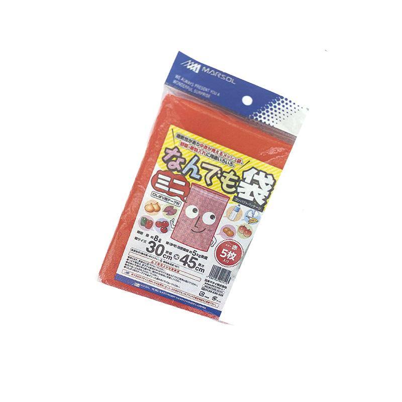 MARSOL なんでも袋ミニ 30×45cm 赤 5枚入り 日本マタイ 金TD | 