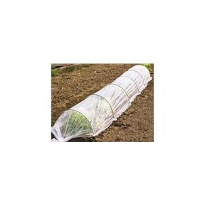 5セット おてがる君 (ポリシートとトンネル支柱のセット) 間口 90cm×長さ 4.2m×高さ 50cm 第一ビニール D | 