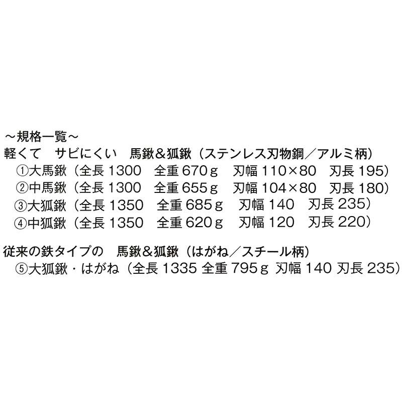 中狐鍬 ステンレス刃 くわ 槍木産業 うつぎ産業 カ施 代引不可 |  | 03