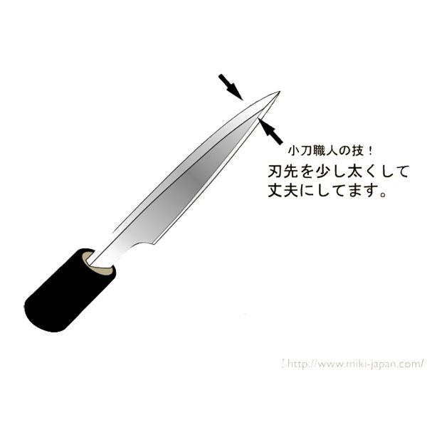 池内刃物 みきかじや村 V金10号小 出刃 包丁 No.TS113 75mm 三冨D |  | 03