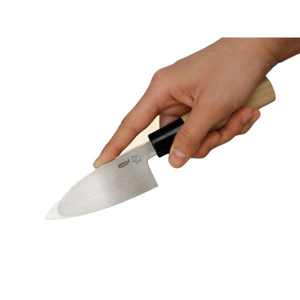 池内刃物 みきかじや村 V金10号小 出刃 包丁 No.TS114 90mm 三冨D |  | 01