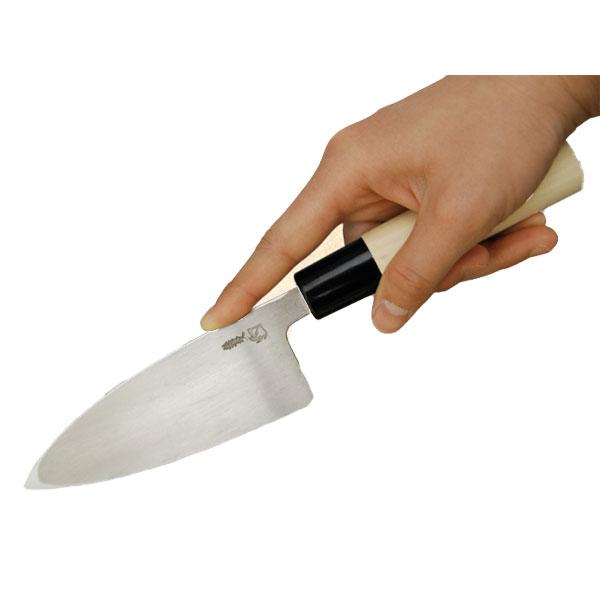 池内刃物 みきかじや村 V金10号小 出刃 包丁 No.TS116 120mm 三冨D |  | 01