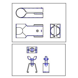 加賀 パイプハウス 部品 T字バンド ネジ式 直径 19×19mm 農業用品 イN 代引不可 |  | 02