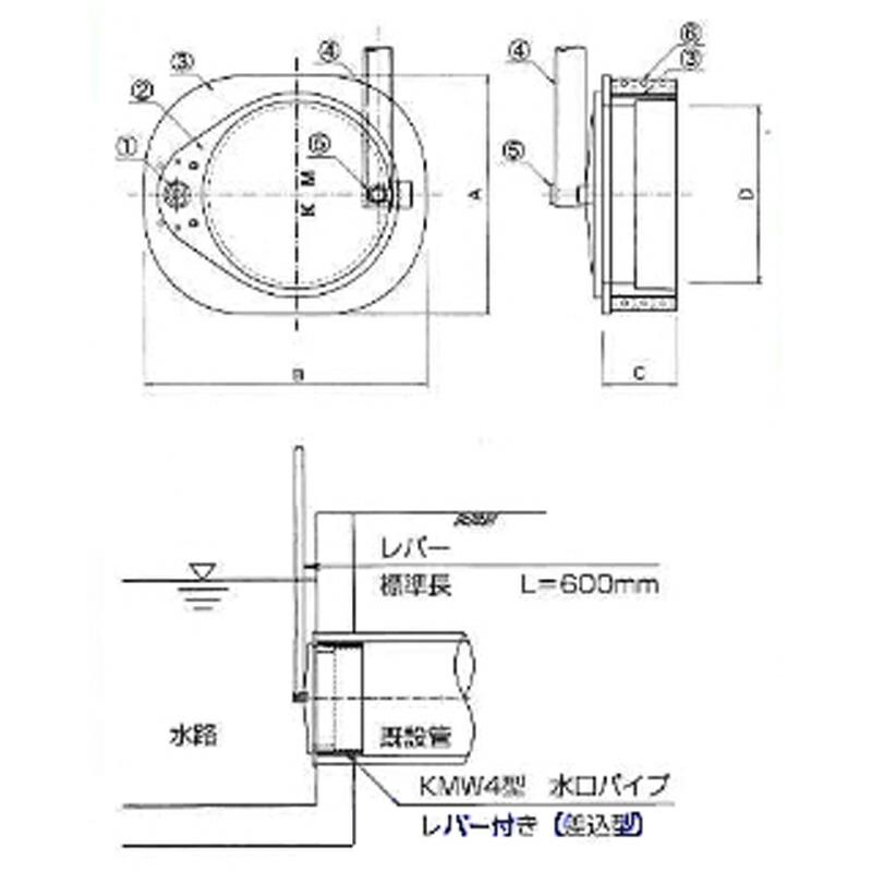 水口パイプ分水栓 パイプ内差込型レバー付 KMW4-150 631248 トーエー 東栄管機 本州限定価格 代引不可 |  | 01