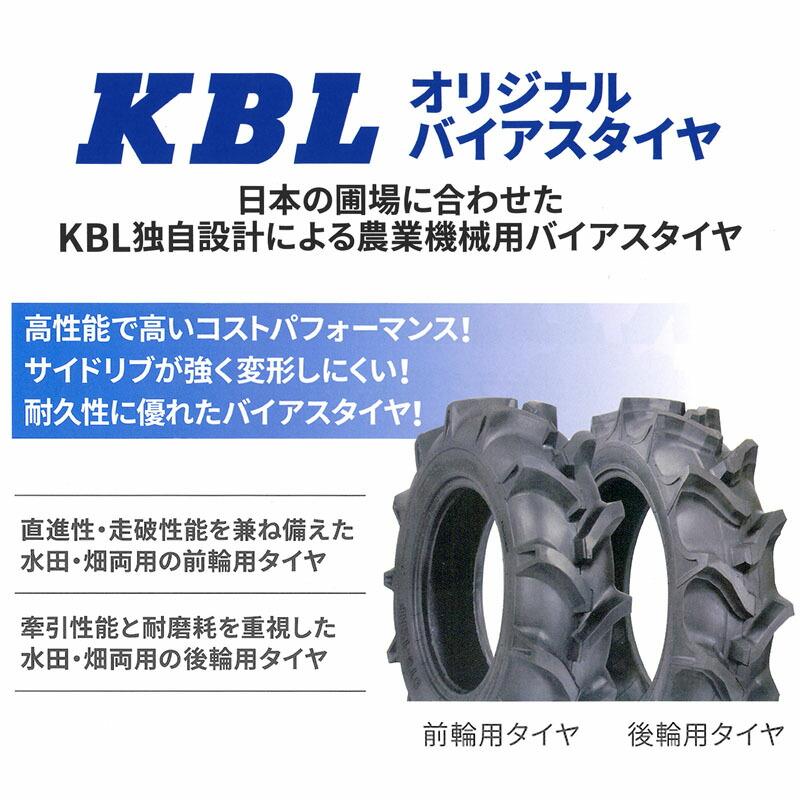 HR トラクター用後輪タイヤ ST-HR 12.4-24 4PR バイアスタイヤ RT0739ST2 KBL ケービーエル 代引不可 |  | 02