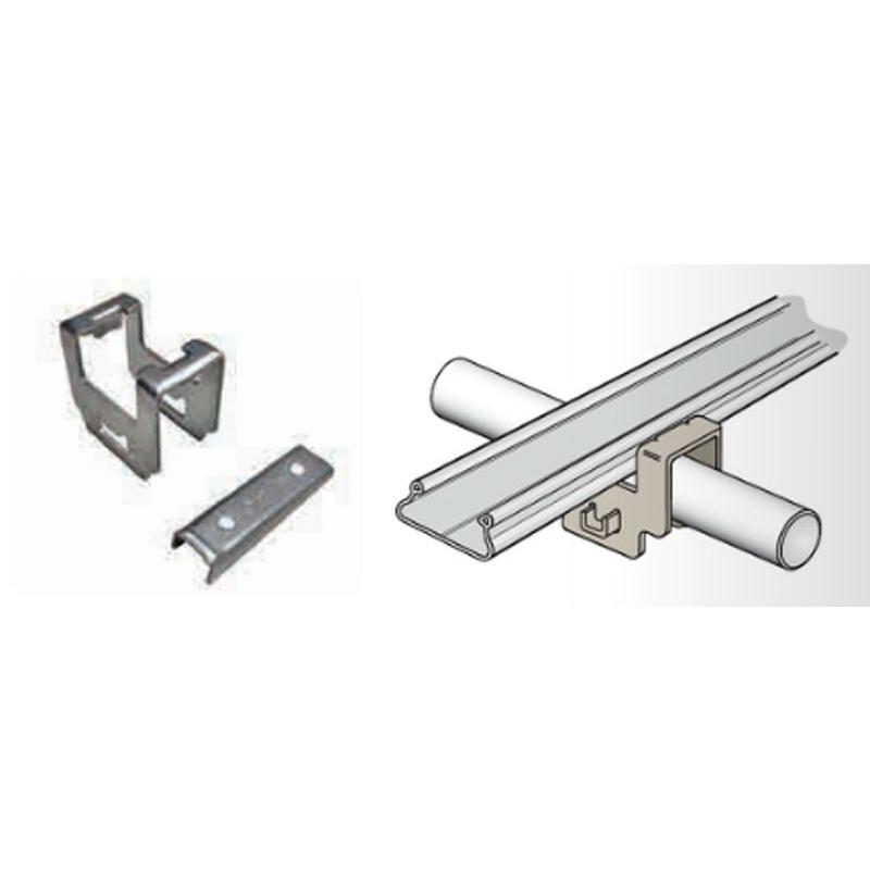 150個 パイプハウス 部品 NEWパイプ止金具 48.6mm用 7020807 農業用品 佐藤産業 SATOH カ施 代引不可 |  | 01