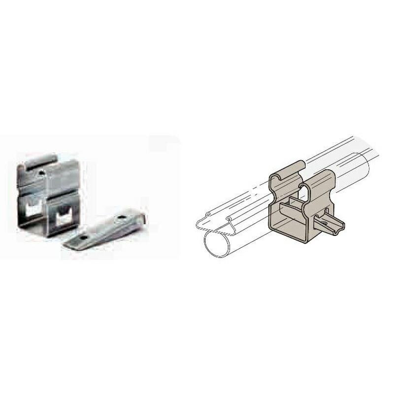 350個 パイプハウス 部品 ニュー平行金具 22.2mm用 7080404 農業用品 佐藤産業 SATOH カ施 代引不可 |  | 01