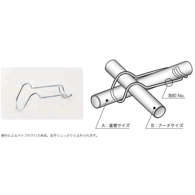 受注生産　800個　パイプハウス　(特注規格)　153813　パイプバンド　直管38.1×アーチ12.7mm　カ施　農業用品　部品　佐藤産業　SATOH　代引不可