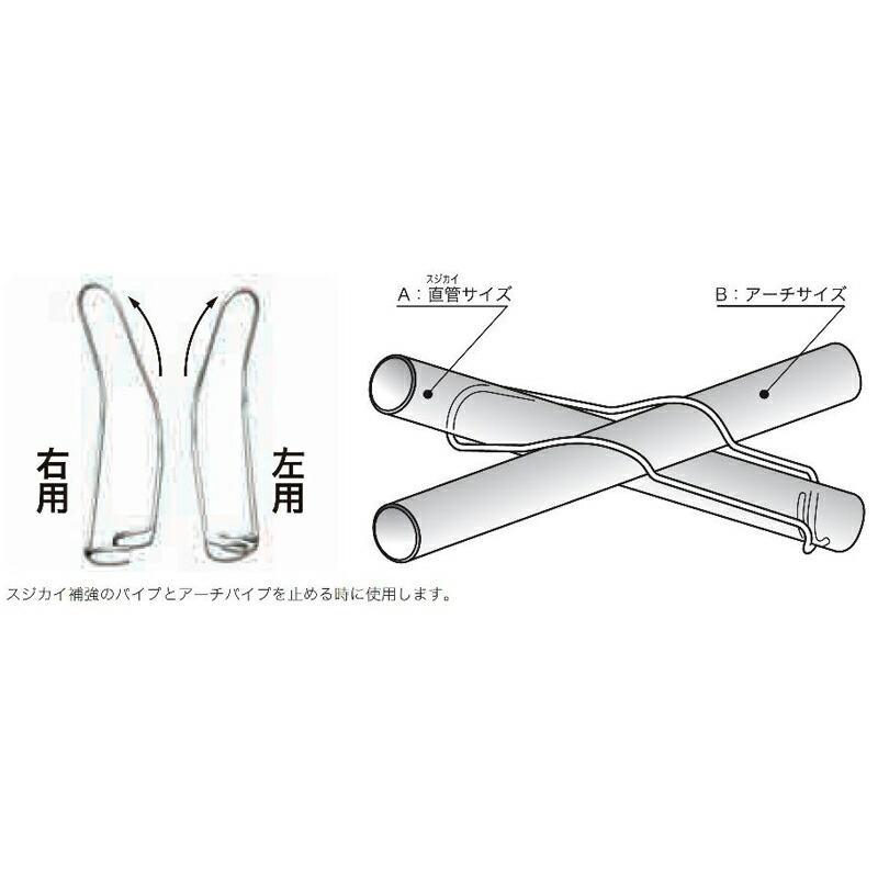 受注生産 1000個 パイプハウス 部品 ナナメクランプ 直管19.1×アーチ19.1mm 右/左 1619右191左192 農業用品 佐藤産業 SATOH カ施 代引不可 |  | 01