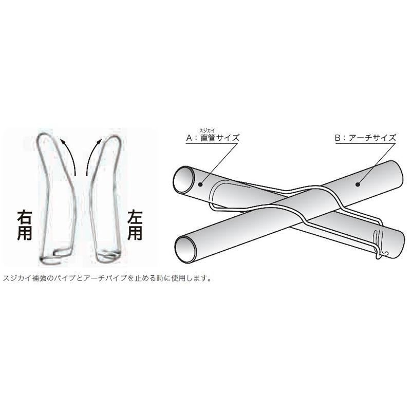 受注生産　500個　パイプハウス　SATOH　1622右321左322　左　右　直管22.2×アーチ31.8mm　カ施　農業用品　佐藤産業　部品　ナナメクランプ　代引不可