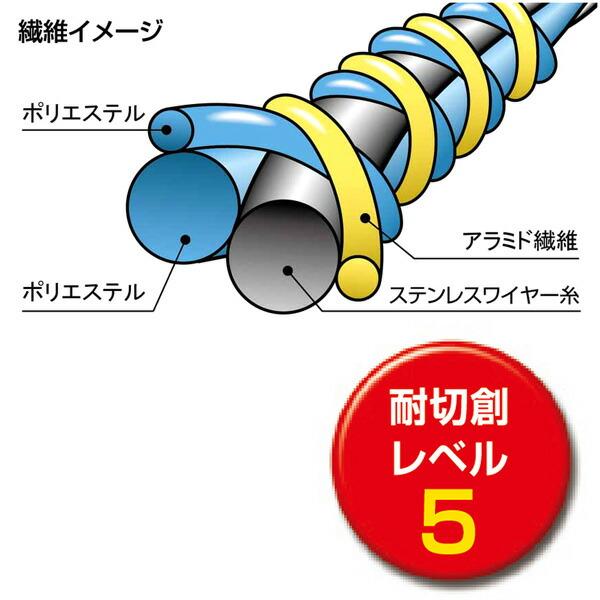 ケミスターワイヤーフィット (10双入) Mサイズ No.521 耐切創手袋 レベル5 ショーワグローブ 作業用手袋 三カD |  | 03