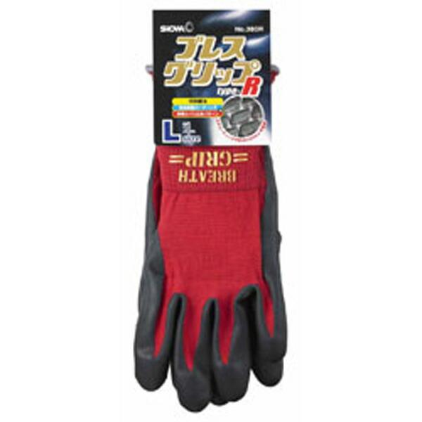 ブレスグリップ type-R (10双入) Mサイズ レッド No.380R ショーワグローブ 三カD | 
