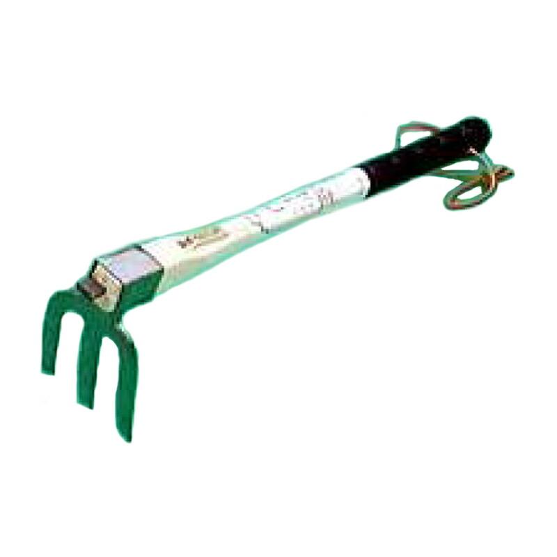 鍛造ステンレス 片手鍬 3本爪 柄全長360mm H2614653 フジカワ 三冨D | 
