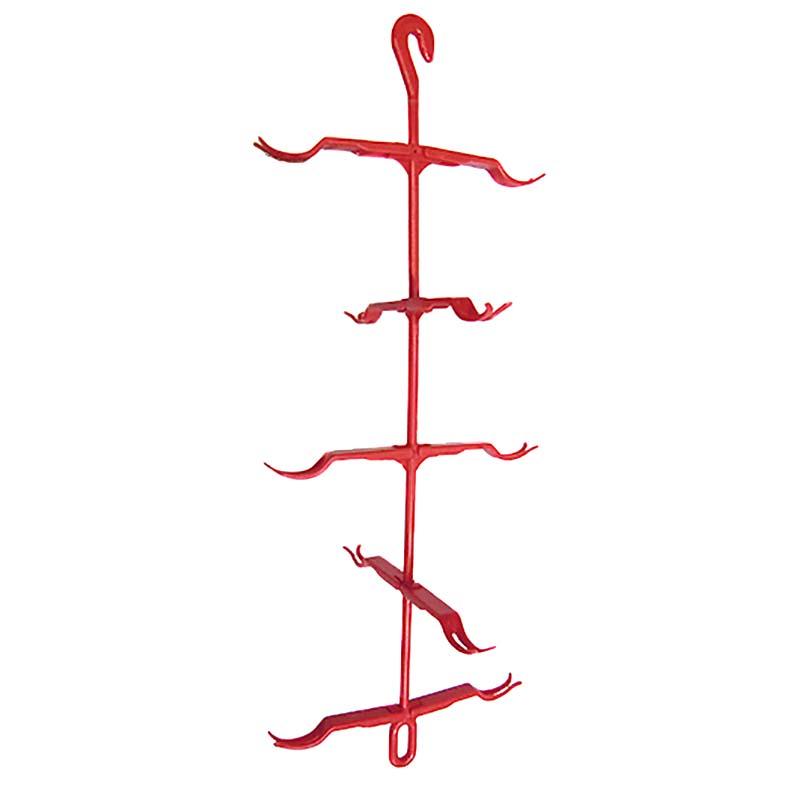 干し柿 ハンガー 赤 5段 5本 大型柿OK 干柿吊るし具 干し柿ハンガー ヤM DZ | 