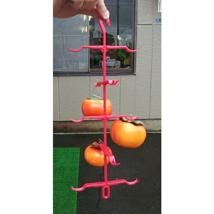 干し柿 ハンガー 赤 5段 5本 大型柿OK 干柿吊るし具 干し柿ハンガー ヤM DZ |  | 03