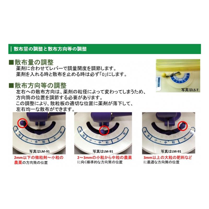 電池式散粒機 (均太) LM-91 みのる産業 農機具 畑 農業 農園 農家 園芸 ガーデニング シBD | みのる産業 | 02