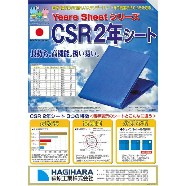 2枚 CSR 2年 シート 実寸 10 m×10 m ターピー #3000 以上の耐久性 ハトメ 付 萩原工業 個人宅配送不可 代引不可 |  | 01
