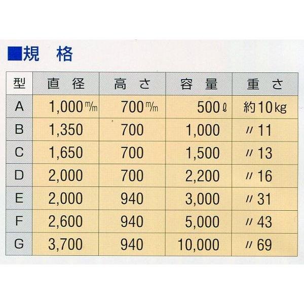 農業用 くみたてそう F型 5000L 45-13 組立式丸型容器 オレンジ 軽量 コンパクト 組立式 組立槽 水槽 桶 バケツ タンク ナショナルマリン 代引不可 |  | 02