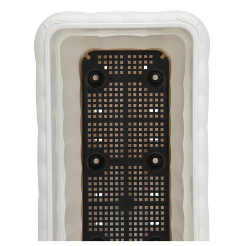 36個 450型 ホワイト クイーンプランター プランター おしゃれ アップルウェアー タSD |  | 01