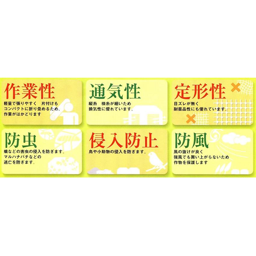 5本 バードネット 黒 OV1670 2m×100m 目合18mm×20mm コンウェッドネット タS 代引不可 |  | 01