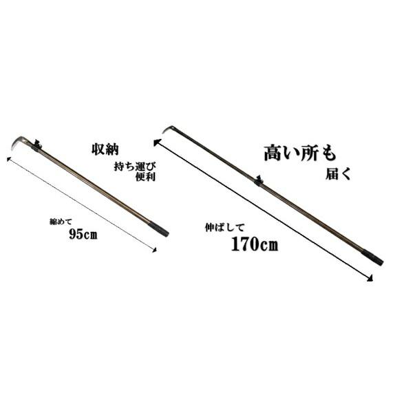 伸縮式山菜きのこ鎌 SKK-01 95cmから170cm フTD |  | 01