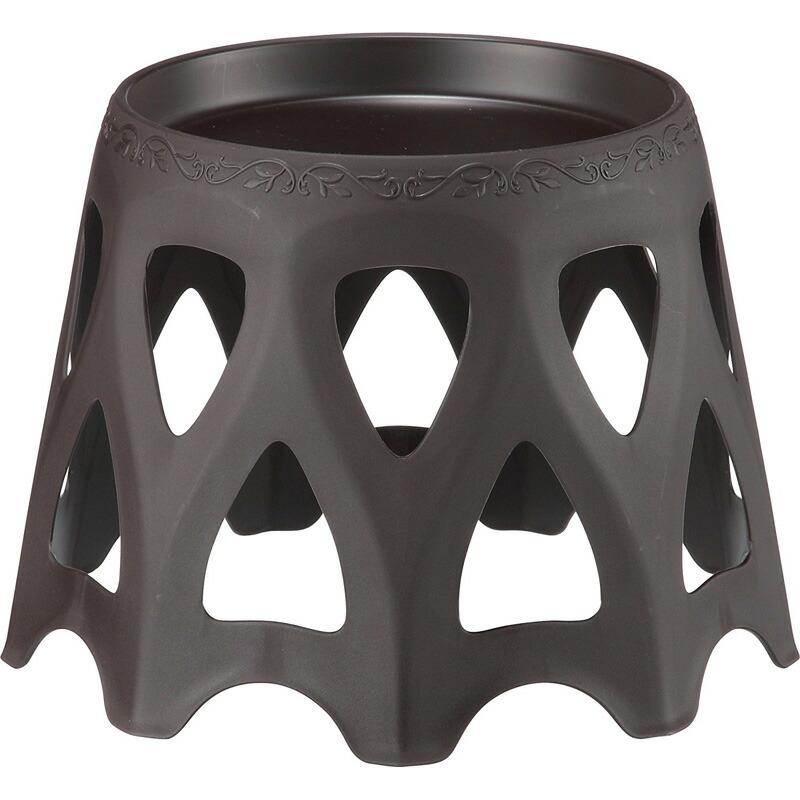 受皿のみ 30個 21型 ダークブラウン 受皿付きスタンド おしゃれ アップルウェアー タSD | 