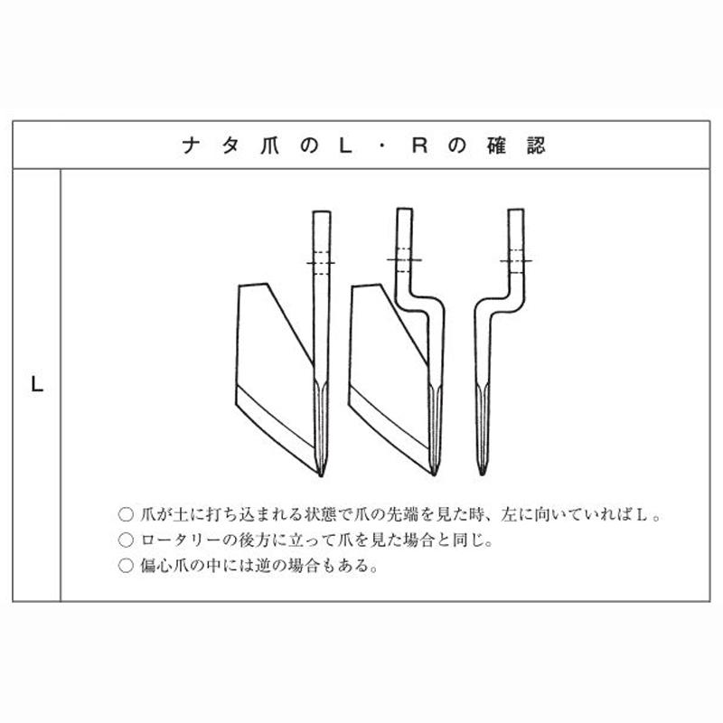 国産 トラクター ナタ爪 スズエ 黒 No.6-27 TG7 TG8 24本 駆動S RS1000 M1101 シB D | 東亜重工 | 03