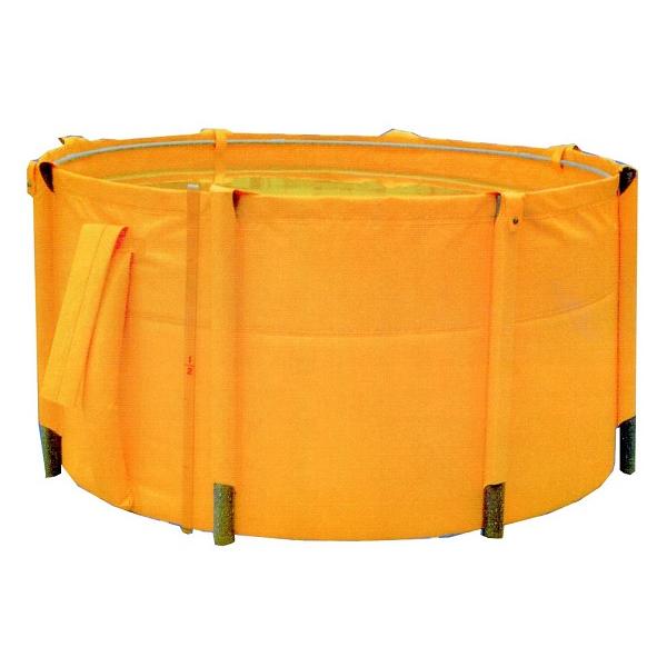 農業用 くみたてそう B型 1000L 45-16 組立式丸型容器 オレンジ 軽量 コンパクト 組立式 組み立て槽 組立槽 タンク 水槽 桶 容器 丸型 ナショナルマリン DZ | 